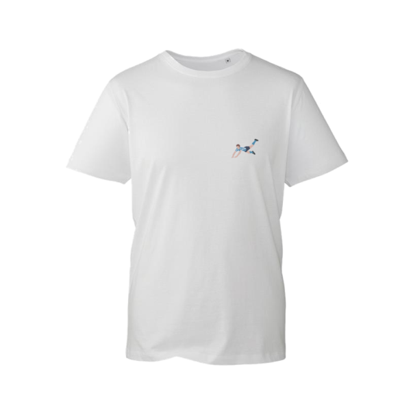 Keith Houchen White Crew Neck T-Shirt